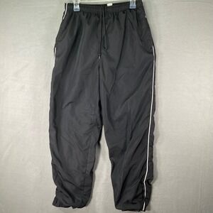 Classic Elements Kids Black Track Pants White Stripe Size M (10-12)‎